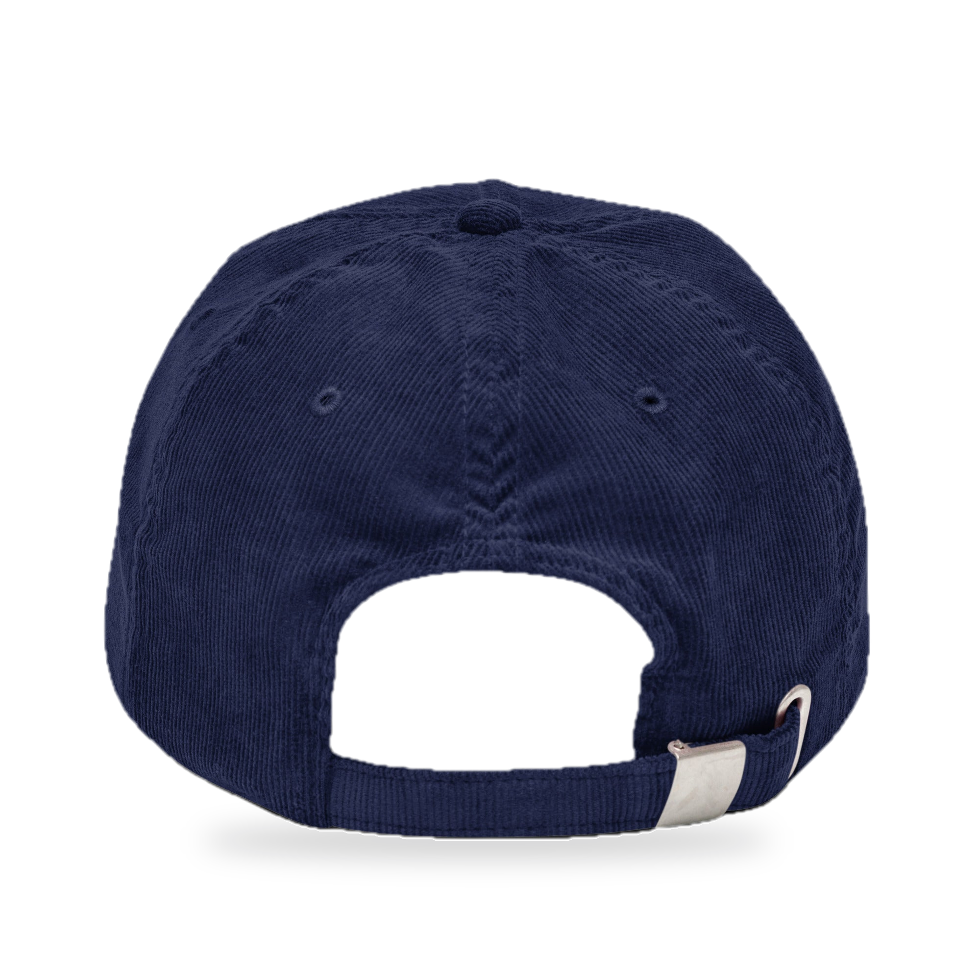 Pixel Bier – Bestickte Cord Cap · Blau · Rückseite · freigestellt